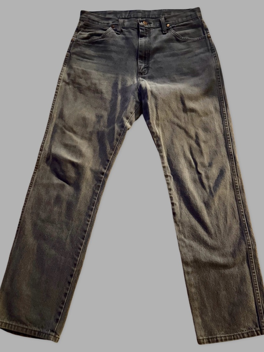 Vintage Wrangler Men's Grey Jeans